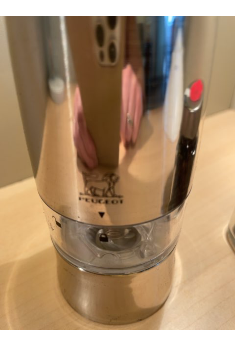 Peugeot peberkværn med lys